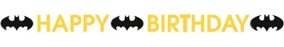 Produktbild von Batman Party Happy Birthday Girlande