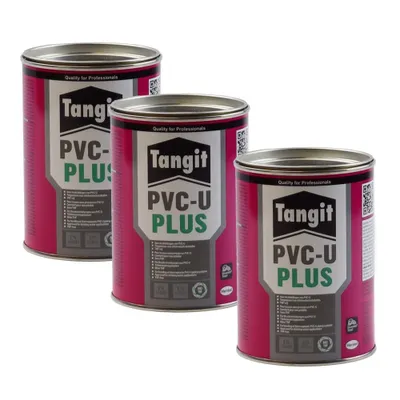 Produktbild von Tangit PVC-U Plus Kleber für Druckrohrleitungen und drucklose Rohrleitungen 500g - 3st