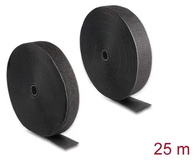 Image de Delock - Klettverschluss - heavy-duty - 25,0m - Schwarz (20856)