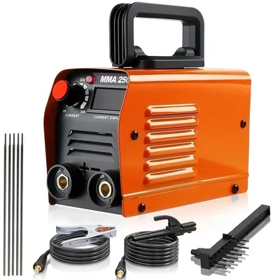 Produktbild von Tragbares Inverter-Schweißgerät - MMA-250 - 250 A - MMA-Lichtbogenschweißen - Hochfrequenzstabilität - Hohe Belastbarkeit - Für 2,5-mm-Schweißelektroden