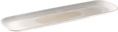 Produktbild von APS 85502 GN 2/4 Tablett BLUSH 53 x 16,5 cm, Höhe 2,5 cm, Melamin weiß/beige