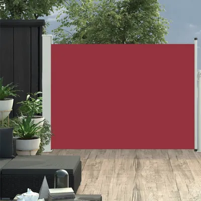 Zdjęcie produktu dla The Living Store Wysuwana markiza boczna 120×500 cm czerwona