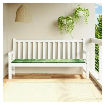 Produktbild von Gartenbankauflage mit Blattmuster 200x50x3 cm