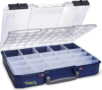 Produktbild von raaco CarryLite 80 5x10-20/DLU, Blau, Polycarbonat (PC), Polypropylen (PP), 413 mm, 330 mm, 82 mm, 1,97 kg