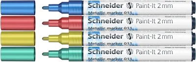 Produktbild von Schneider Schreibgeräte 4 Schneider 011 Lackmarker farbsortiert 2.0 mm