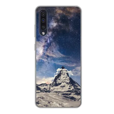Produktbild von MuchoWow® Handyhülle Schutzhülle Hülle für Samsung Galaxy A50 Berge - Sterne - Universum - Jungen - Mädchen - Kinder Silikon Softcase Handy Hülle - Mobiltelefonhülle
