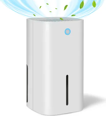 Obrázek produktu pro Yakimz Elektrický odvlhčovač vzduchu do ložnice, LED odvlhčovač, až 15 m³, 850 ml / den