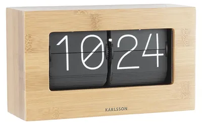 Produktbild von Karlsson Uhr Flip Bambus zum Aufstellen