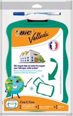 Zdjęcie produktu dla Tablica Velleda 210x310mm + marker BIC