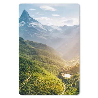 Produktbild von MuchoWow® Mauspad Mousepad Berge - Pflanzen - Landschaft 18x27 cm - Mousepads - Maus Mat - Pad - Mausunterlage