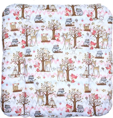 Produktbild von Baby Wickelauflage 70 x 70 cm Wickeltischauflage Auflage für Wickeltisch 07. Waldfreunde