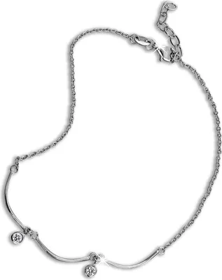 Image de SilberDream Chaîne de cheville 925 argent 25cm vague femme zirconium argent blanc D2SDF5155W