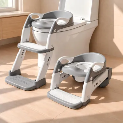 Produktbild von Kinder-Toilettensitz 3-in-1 mit Treppe, faltbar und sicher