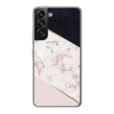 Produktbild von MuchoWow® Handyhülle Schutzhülle Hülle für Samsung Galaxy S22 Marmor - Roségold - Luxus Silikon Softcase Handy Hülle - Mobiltelefonhülle