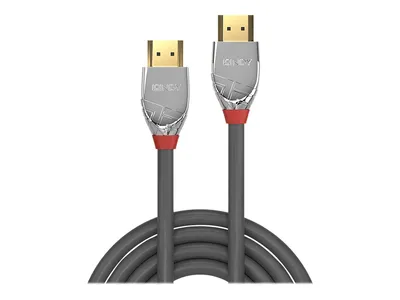 Produktbild von Lindy 37870, 0,5 m, HDMI Typ A (Standard), HDMI Typ A (Standard), 18 Gbit/s, Schwarz, Silber