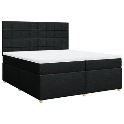 Produktbild von Boxspringbett mit Matratze Schwarz 200x200 cm Stoff