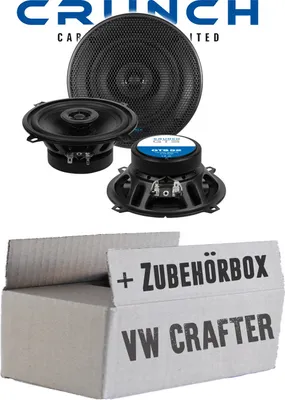 Produktbild von Lautsprecher Boxen Crunch GTS52 - 13cm 2-Wege Koax GTS 52 Auto Einbauzubehör - Einbauset passend für VW Crafter Front - justSOUND