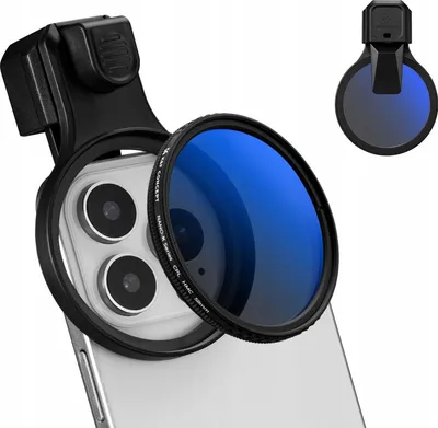 Zdjęcie produktu dla Obiektyw Soczewka Filtr Polaryzacyjny CPL do Telefonu Smartfona 58mm Klips / KF15.0024