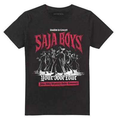 Productafbeelding van K-Pop Demon Hunters - "Saja Boys" T-shirt voor heren/dames, uni model, TV43978 (3XL) (zwart)
