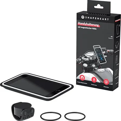 Zdjęcie produktu dla Uniwersalne magnetyczne etui na telefon komórkowy Shapeheart Moto Mount Xxl Transparent Transparent One Size