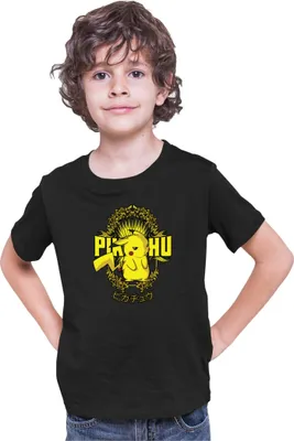 Produktbild von Kinder T-Shirt Japan Anime Manga Pokemon Pikachu 02 Raichu, 12-13 Jahr - 152 / Schwarz