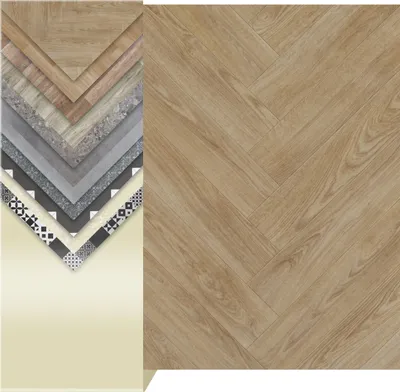 Produktbild von PVC TURVO - Eiche Hell Fischgrätdekor - 2,00m x 0,50m