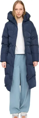 Mazine Mantel Waves Quilt Puffer Coat - dark navy