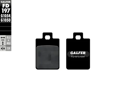 Produktbild von Bremsbelag Galfer Organ. Fd197-g1054 (kba)
