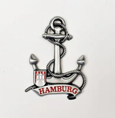 Produktbild von Magnet Anker Hamburg Rot Silber