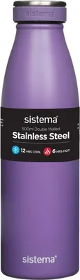 Zdjęcie produktu dla Sistema® Hydrate™ Termos ze stali nierdzewnej 500 ml, fioletowy