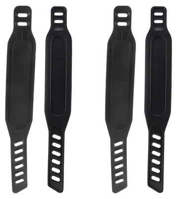 Image de 4 sangles de fixation universelles pour pédales, compatibles avec les vélos d'appartement et les vélos stationnaires