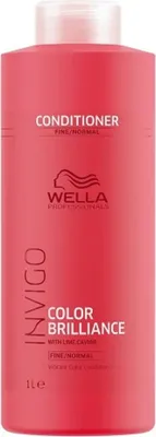 Zdjęcie produktu dla Wella Professionals INVIGO Color Brilliance Conditioner Fine, Kobiety, Profesjonalna odżywka do włosów, Kolorowe włosy, Mocne włosy, Cienkie włosy, Ochrona koloru, Nawilżający, Świecący, 1000 ml, Butelka