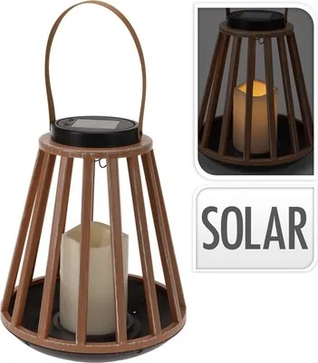 Produktbild von Solarlaterne warmes Weiß - 20 x 23 cm