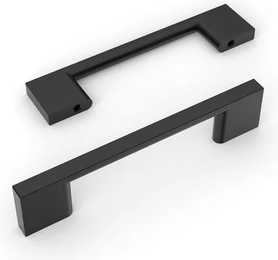 Produktbild von Famanu Möbelgriffe 96 mm für Küchenschränke - Set von 10 - schwarze Möbelgriffe