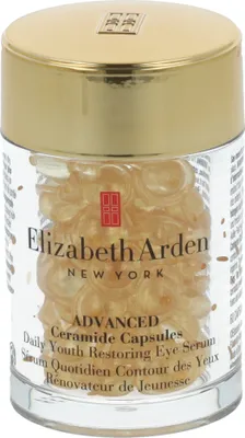 Obrázek produktu pro Elizabeth Arden Advanced Ceramide Capsules Daily Youth Restoring Eye Serum, Oční sérum, Ženy, Proti napuchnutí, Normální pokožka, CYCLOPENTASILOXANE, ISONONYL ISONONANOATE, ISODODECANE, ISOPROPYL MYRISTATE, ISOPROPYL PALMITATE,..., 60 kusů