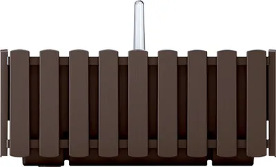 Produktbild von nabbi Selbstbewässernder Kunststoff-Balkonpflanzentopf DDEF400W 38 cm - braun