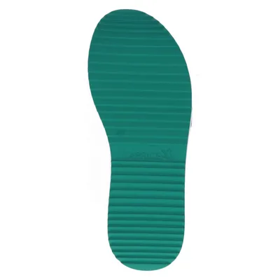 Produktbild von Caprice Damen Pantolette Leder Zierkette 9-27204-42, Größe:40 EU, Farbe:Grün