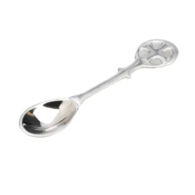 Produktbild von 10cm Löffel Für Weihrauch Messing Vernickelt mit Gravur Weihrauchlöffel 2221