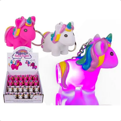 Produktbild von OOTB Metall-Schlüsselanhänger Einhorn mit LED