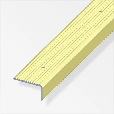 Produktbild von alfer Treppenprofil 1 m, 41 x 23 mm Aluminium eloxiert messing