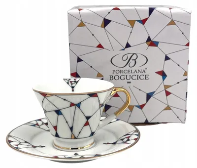 Produktbild von Bogucice Arlekin Espresso-Set 90 ml Farbenfroh Porzellan
