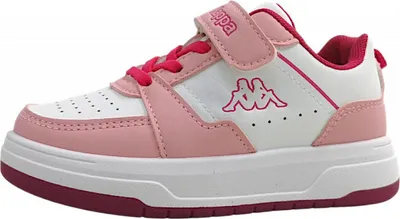 Image de Chaussures de sport Kappa pour enfants, baskets, chaussures à scratch, couleur rose, pour le quotidien