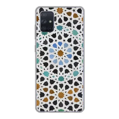 Produktbild von MuchoWow® Handyhülle Schutzhülle Hülle für Samsung Galaxy A71 Ein marokkanisches Mosaikdetail Silikon Softcase Handy Hülle - Kartenbesitzer