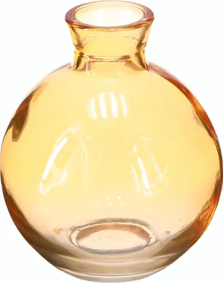 Produktbild von Mini Glasvasen Bauchig Orange Dekovasen Ø7,5cm H9cm 6er Set, 6 Stück