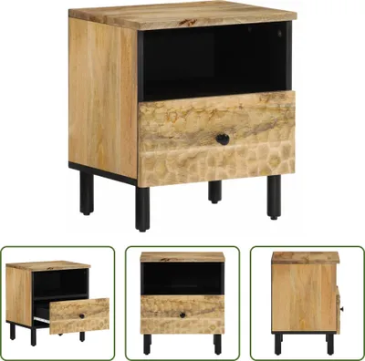 Produktbild von The Living Store Nachttisch 40x33x46 cm Massivholz Mango