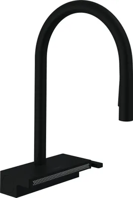 Produktbild von Hansgrohe Aquno Select M81 Armatur Wasserhahn Einhebel-Küchenmischer 170, Ausziehbrause, 3jet Mattschwarz - inkl.