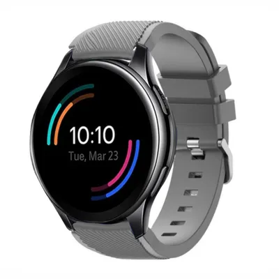 Produktbild von Strap-it OnePlus Watch Silikonarmband (Grau)