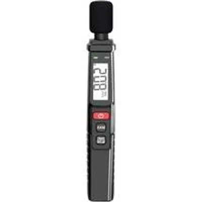 Productafbeelding van Digitale Geluidsmeter - Decibel Meter - Geluidsmeting Uitvoeren - Alarmlicht Functie - 30-130 dB - Zwart