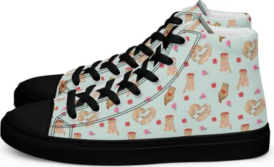 Produktbild von Mr. & Mrs. Panda Damen Sneaker Black Edition Otter Herz Größe 44 - Türkis - Geschenk, Sneakers Schwarz, Schwarze, für, Verliebt, Liebe