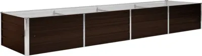 Produktbild von Garten-Hochbeet Braun 320 x 80 x 45 cm Verzinkter Stahl